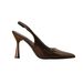 New women's temperament after empty toe sandals thin heel pointed high heels black work shoes_vogvips.com