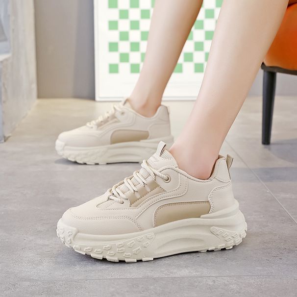 Spring Versatile Dad Thick-sole Sports Casual Women's Shoes_vogvips.com