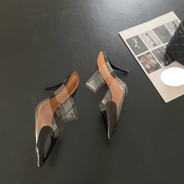 Women's Heels & Bag Set – Transparent Heart Pumps + Sausage Crossbody (2-in-1 Outfit Solution)_vogvips.com