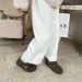 Cameido Curly Wool Shoes 2025 Winter Fleece Warm Plush Boken Shoes, One-Step Bean Shoes, Insole Height-Increasing Cotton Shoes_vogvips.com