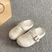 Women's Summer Outdoor Slip-On Mules 2026 New Style Flat Sole Lazy Casual Versatile Retro Gentle Fairy Style Sandals_vogvips.com