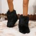 Women Winter Fluffy Faux Fur Mid-Calf Snow Boots Y2K Fashion Warm Snow Boots Girl's Luxury Footwear Furry Boots Outdoor_vogvips.com