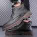 New Leather Spring Men's Shoes High-top Men's Heightening Tooling Martin Boots_vogvips.com