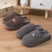 Men's Autumn Winter Cotton Use, Thick Soled, Anti Slip, Warm And Comfortable. New Material EVA With Plush Fur Slippers_vogvips.com
