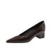 Soft Leather High-heeled Shoes Women, Chunky Heel, 2026 Spring New Model, Slip-on Shallow Mary Jane Shoes, Nude Color,_vogvips.com