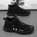 European Warm Series 2025 Autumn New High-top Martin Boots Non-slip Wear-resistant Outdoor Hiking Work Men's Casual Shoes_vogvips.com