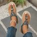 2026 Bohemia Style Flats Sandals Women Summer Slip On Clip Toe Beach Sandals Woman Lightweight Plus Size 43 Gladiator_vogvips.com