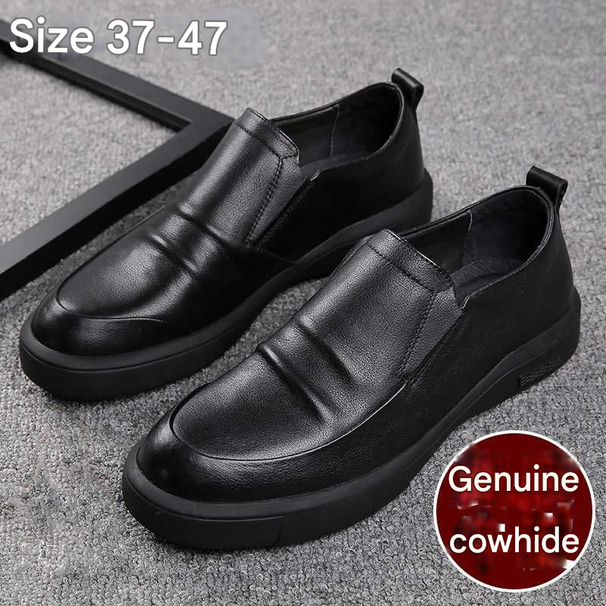 Euro Step Genuine Leather Soft Sole Business Casual Breathable Non-Slip Men's Versatile Shoes For Men_vogvips.com