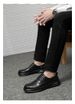 Leather Shoes Men's Dress Leather Shoes Round Head Tide Lace-up Casual Shoes_vogvips.com