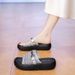 Ladies' Home Slippers One-word Fashion Personalized Slippers Can Be Worn Outside Slippers Beach Slippers Roman Shoes_vogvips.com