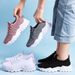 Women's Shoes Large Size Casual Shoes Flying Woven Breathable Single Shoes Thick Sole Heightening Shoes Dad Shoes_vogvips.com