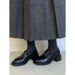 Tread Super Soft Lambskin Women S Loafers Camellia Gold Buckle British Style Slip On Thick Sole High Heel Shoes_vogvips.com