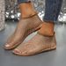 Summer New Oversized Round Toe With Diamond Studded Short Boots, Flat Bottomed Hollow Sandals For Women_vogvips.com