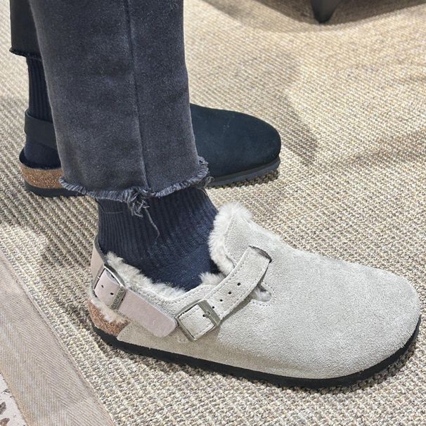 In Stock Suede Thick-Soled Two-Way Shoes For Women Winter Outdoor Fleece-Lined Closed-Toe Super Popular_vogvips.com