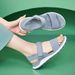 H3008-8 Cross-Border Flyknit Sports Sandals For Women, TPR Soft Sole, Breathable, Lightweight Casual Shoes, Sizes 36-42,_vogvips.com