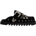 Men's With Metal Buckle, Closed-Toe Mules, Summer Fashion Retro Dark Style Thick-Soled Slippers, Beach Shoes_vogvips.com