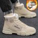 European Warm Series Martin Winter High Top Korean Style Waterproof Men's Snow Boots Thickened Fleece Cold-Proof Warm Cotton Shoes_vogvips.com