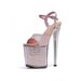 Waterproof Platform Bright Leather High-heeled Sandals Summernew Arrival Open Toe Sexyeasiest For Match High Heels One-word Buckle Shoes_vogvips.com