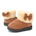 Kids' Winter Snow Boots - Warm Fleece-Lined Waterproof Snow Boots For Boys & Girls, Non-Slip Rubber Sole, Cozy Suede Upper (Black, Beige, Brown)_vogvips.com