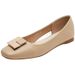 Grandma' With Flat Bottom Diamond Buckle, Pring 2025 New White Oft Leather Bean Hoe, Gentle Tyle Fairy Ingle_vogvips.com