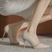 Rhinestone High-heeled For Women, Stiletto Heels, New 2025 Spring/summer Fairy Style, Fashionable Korean Version,_vogvips.com
