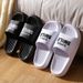 Home Couple Women, Summer Indoor Bathroom Shower Soft Sole Hotel Sandals For Men, One-Word Slippers_vogvips.com