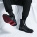 European Warm Series Red Sole Pointed Toe Men's Martin British Style High Shoes Mid Top Short Black Leather Boots_vogvips.com