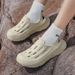 Men's Women's Fashion Platform Casual Sports Slippers Shoes EVA Light Breathable Comfortable Men's Sandals Slides_vogvips.com