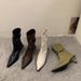 French Style Elegant High Heel Slim Short For Women 2025 New Brown Autumn Winter Fleece Lined Pointed Toe Small Ankle_vogvips.com