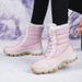 Cotton Shoes, Cold Resistant Boots, Women's Outdoor Boots With Thick Fleece And Warm Snow Boots_vogvips.com