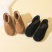 Snow boots winter new thick wool thickened fashion warm short tube trend thick sole increase cotton shoes_vogvips.com