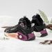 Kids' shoes padded boys basketball shoes winter models girls plus velvet lining sports shoes button shoes_vogvips.com
