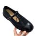 Women's Shoes Cowhide Round Head College Style Retro Fashion All Match T Strap Small Leather Shoes Loafers Women's Single Shoes_vogvips.com
