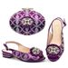 Women's low heeled sandals with evening bag matching drill button_vogvips.com