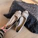 Women's Rhinestone Satin High Heels Square Buckle Low Heel Shallow Mouth Square Toe Single Shoe Wedding Professional Commuting New Spring Summer Style_vogvips.com