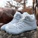 Sports Hiking Snow Boots Winter Outdoor Breathable Waterproof Mid Cut Couple Cotton Shoes_vogvips.com