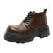 Retro Martin Boots Men's Medium-top Thick-soled High-top Leather Shoes Heightening Locomotive Tooling Short Boots_vogvips.com