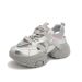 Small Size 2024 Thick-Soled Silver Fashion Dad For Women New Versatile Casual Height Increasing Lightweight Sneakers_vogvips.com