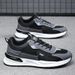 Leather Sports Shoes Men 2025 New Korean Style Trendy Forrest Gump Shoes Low Top Lace Up Running Shoes Soft Bottom Breathable Men's Shoes_vogvips.com