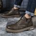 Men's Shoes Martin Boots Casual Medium Leather Boots Style High Top Tooling Boots Men's_vogvips.com