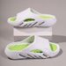 One Line Summer Outdoor Wear, Stepping On Poop Feeling, Anti Slip Sports Slippers, Men's Indoor Home Thick Bottom Trendy_vogvips.com