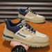Men's Casual Sneakers With Waterproof & Slip-Resistant Sole, Breathable Round-Toe Shoes For Work And Daily Wear Labor Protection Trendy Shoes_vogvips.com