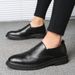 Euro Step Spring Brogue Carved British Casual Leather Versatile Men's Korean Style Business Formal Shoes Trendy_vogvips.com