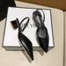 Chunky Heel For Women, Fairy Evening Pointed Toe Mid-Heel Shoes 2022, New Style Gentle Summer Women's Sandals_vogvips.com