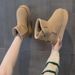 Snow Boots Women's Thick-soled Side Buckle Fleece Thickened Casual Cold-proof Small Snow Cotton_vogvips.com