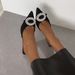 2026 New Large Size Pointed Toe European And American Style High Heels With Rhinestones, Slip-On Stiletto Heel Mules,_vogvips.com