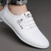 Suitable For All Seasons Summer Slip-On Breathable White For Men Versatile Casual Sole Driving Lightweight Loafers Soft Surface Men's Shoes_vogvips.com