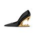 2023 New Sharp Metal Teeth, Irregular High Heels, One Step Fashion Show, Single Shoe Girl_vogvips.com