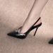 Pointed Rhinestone High Heels Women's Stiletto Heel High Sense Empty Rear Strap Women's Single_vogvips.com