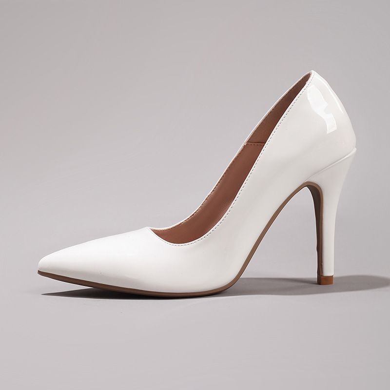 Elegant Pointed-Toe High Heel Pumps - Glossy Patent Leather Stiletto Heels For Women, Perfect For Parties, Weddings & Special Occasions_vogvips.com